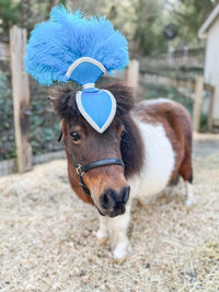 Carribean Can Can - Feathered Mini Headdress and Tail Fascinator for Mini Horse