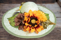 Sunshine and Sage - Derby Hat and Tail Fascinator for Mini Horse