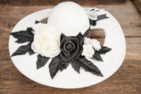 Checkerboard Charm - Derby Hat and Tail Fascinator for Mini Horse