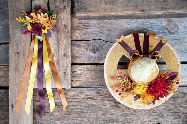 Radiant Harvest - Derby Hat and Tail Fascinator for Mini Horse