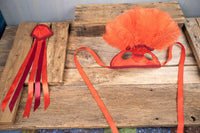 Fabulous Firecracker - Feathered Mini Headdress and Tail Fascinator for Mini Horse