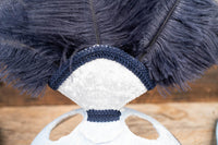 Denim Sky - Feathered Mini Headdress and Tail Fascinator for Mini Horse