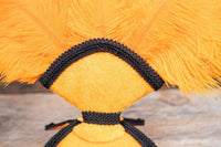October Midnight - Feathered Mini Headdress and Tail Fascinator for Mini Horse