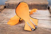 October Midnight - Feathered Mini Headdress and Tail Fascinator for Mini Horse