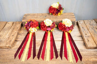 Sunset Suite - Set of Four Easy Clip Flower Fascinators