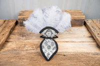 Me and My Shadow - Feathered Mini Headdress and Tail Fascinator for Mini Horse