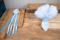 Periwinkle Twinkle - Feathered Mini Headdress and Tail Fascinator for Mini Horse