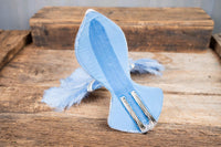 Periwinkle Twinkle - Feathered Mini Headdress and Tail Fascinator for Mini Horse