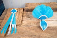 Carribean Can Can - Feathered Mini Headdress and Tail Fascinator for Mini Horse