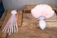 Pastel Perfection - Feathered Mini Headdress and Tail Fascinator for Mini Horse