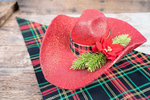Plaid and Plentiful - Cowboy Hat and Bandana for Mini Horse