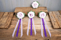 Whisper of a Rose - Set of Four Easy Clip Flower Fascinators