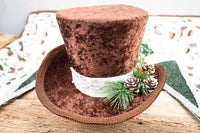 Pinecone Cabaret - Costume with Top Hat and Emerald Tuxedo Vest for Mini Horse