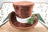 Pinecone Cabaret - Costume with Top Hat and Emerald Tuxedo Vest for Mini Horse