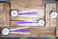 Whisper of a Rose - Set of Four Easy Clip Flower Fascinators