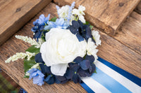 Midnight Pearls - Set of Four Easy Clip Flower Fascinators