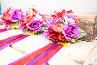 Berrywine Blossom - Set of Four Easy Clip Flower Fascinators