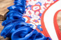 Rockets and Ruffles - Fancy Derby Set with Hat, Ruffled Shawl and Tail Fascinator