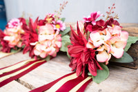 Blush Royale - Set of Four Easy Clip Flower Fascinators