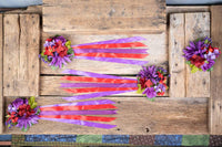 Berrywine Blossom - Set of Four Easy Clip Flower Fascinators