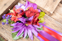 Berrywine Blossom - Set of Four Easy Clip Flower Fascinators