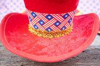 Yankee Doodle Dandy - July 4th Costume with Hat and Tuxedo Vest for Mini Horse