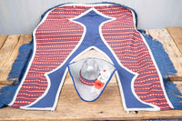 Star Spangled Stampede - Fancy Cowboy Set with Hat, Fringed Shawl and Tail Fascinator