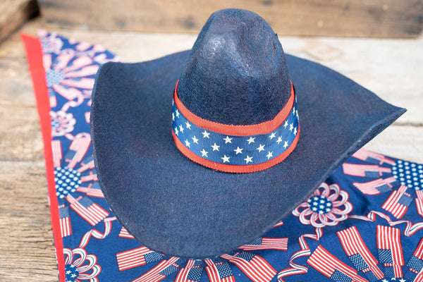 Star-Spangled Sheriff - Hat and Bandana for Mini Horse