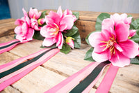 Magnolia Magic - Set of Four Easy Clip Flower Fascinators