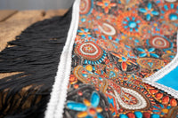 Tiny Treasure of the Sierra Madre - Fancy Cowboy Set with Hat, Fringed Shawl and Tail Fascinator
