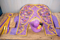 Hi Ho Hocus Pocus - Fancy Cowboy Set with Hat, Fringed Shawl and Tail Fascinator