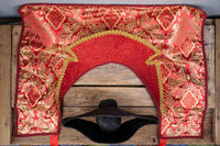 Scarlet and Gold Scoundrel - Pirate Costume for Mini Horse with Hat and Swashbuckler Jacket
