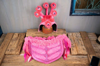 Bubblegum Beastie -  Halloween Costume for Mini Horse with Multi-eyed Hat and Monstrous Body