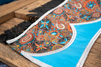 Tiny Treasure of the Sierra Madre - Fancy Cowboy Set with Hat, Fringed Shawl and Tail Fascinator