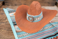 Blue Canyon Drifter - Navajo Cowboy Hat and Bandana for Mini Horse