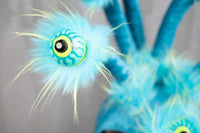 Turquoise Tempest -  Halloween Costume for Mini Horse with Multi-eyed Hat and Monstrous Body