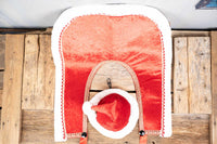 Mini Claus the Merry - Santa Hat and Velvet Embroidered Cape for Mini Horse