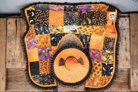 Patchwork and Potions -  Witch Outfit with hat and cape for Mini Horse