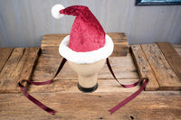 Merry in Merlot - Santa Hat - Christmas Hat for Miniature Horse