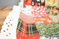 Mrs Claus' Patchwork Parade - Costume with holiday bonnet and Patchwork Cape for Mini Horse