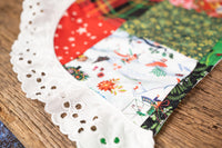 Mrs Claus' Patchwork Parade - Costume with holiday bonnet and Patchwork Cape for Mini Horse