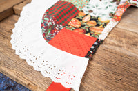 Mrs Claus a' Quilting - Costume with holiday bonnet and Patchwork Cape for Mini Horse