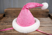 Bubblegum Santa - Santa Hat - Christmas Hat for Miniature Horse