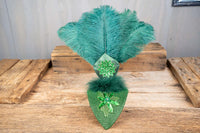 Glittering Grove - Feathered Headdress, Cape and Tail Fascinator for Mini Horse