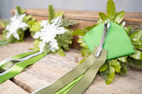 Snowflake and Spruce - Set of Four Easy Clip Fascinators with ribbons