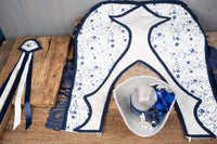 Snowfall at Midnight - Costume for Mini Horse, Hat, Shawl and Tail Fascinator