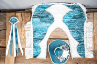 Winter Wonderland Whispers - Costume for Mini Horse, Hat, Shawl and Tail Fascinator