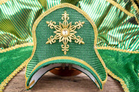 Evergreen, Gold and Glory - Costume with Snowflake Head Piece and Christmas Cape for Mini Horse