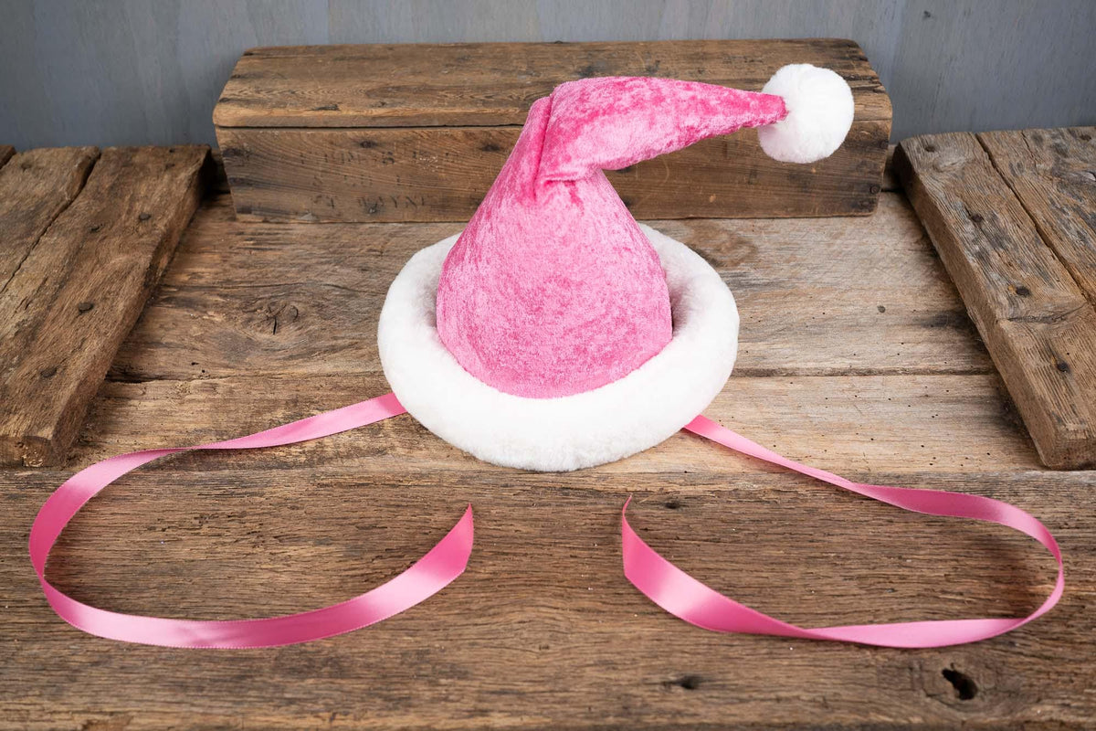 Bubblegum Santa - Santa Hat - Christmas Hat for Miniature Horse