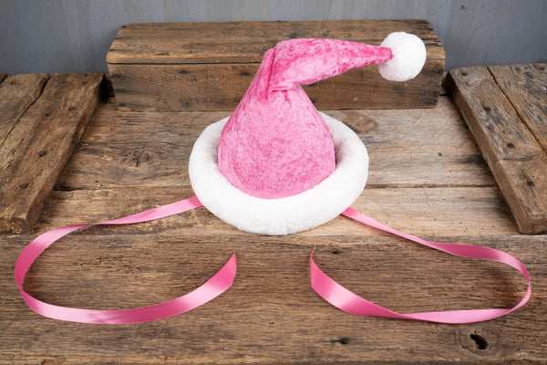 Bubblegum Santa - Santa Hat - Christmas Hat for Miniature Horse